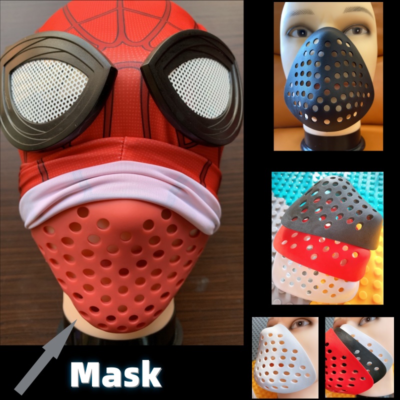 HalloweenHalf Face Shell Nose  - Silicone Mask Bracket 评论和价格
